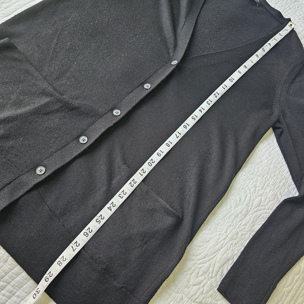 Banana Republic Black Merino Wool Cardigan - Picture 6 of 7